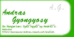 andras gyongyosy business card